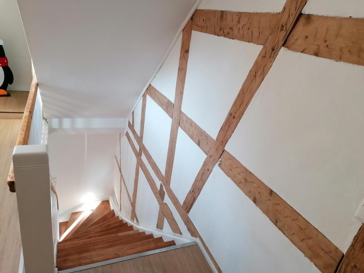 Fewo Im Lehm-Fachwerkhaus Erfurt Mit 3 Einzelnen Schlafzimmern Je Mit Tv Exteriör bild